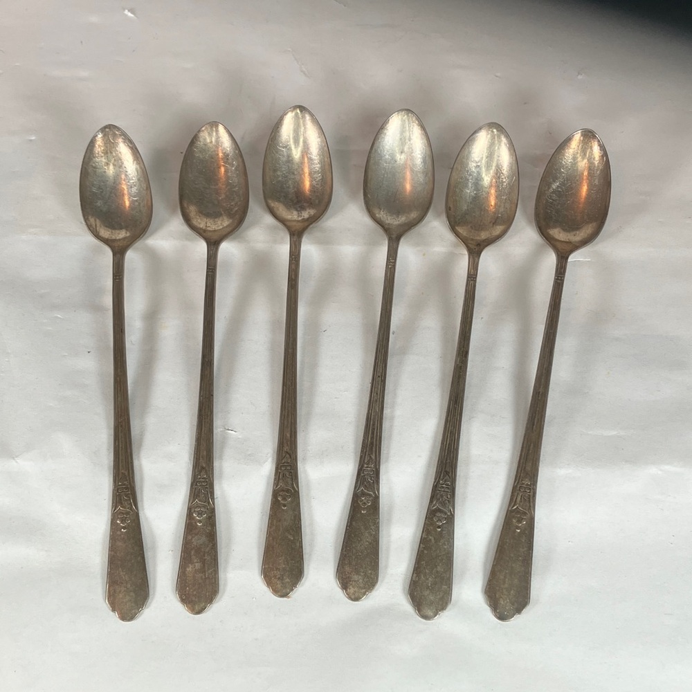 Vintage Oneida / Rogers Silverplate Iced Tea Spoons – Set of 6